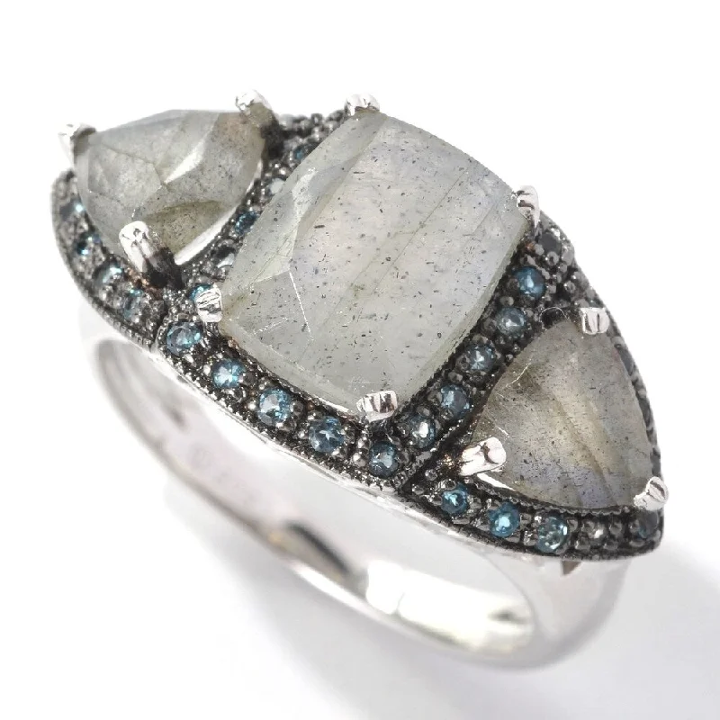 Tanzanite Gemstone Rings in 10K Gold with a Trilogy Design for a Sophisticated GiftPlatinum o/ Silver 4.14ctw Labradorite Cocktail Ring Tanzanite Gemstone Rings in 10K Gold with a Trilogy Design for a Sophisticated GiftPlatinum o/ Silver 4.14ctw Labradorite Cocktail Ring