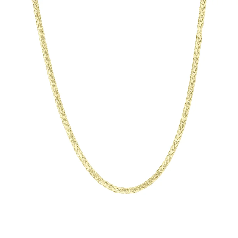 gift ideas chain necklacesPalm Link Gold Chain Necklace 3.2mm
