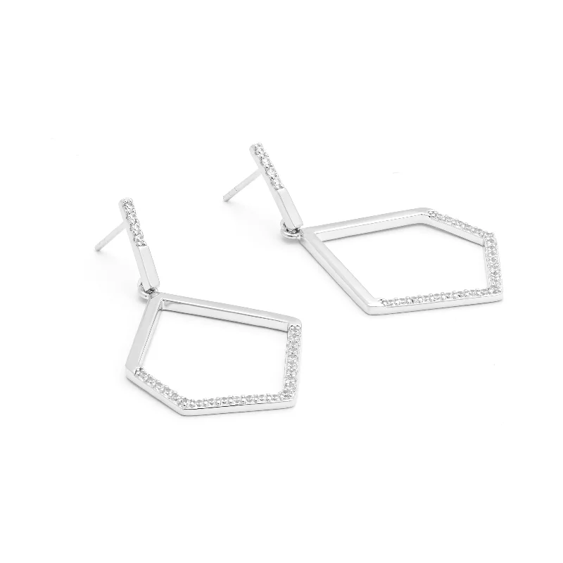 Matte - Black Ceramic Wedding Bands with a Polished Edge for a Sleek and Modern AppearanceSterling Silver Zirconia Open Abstract Drop Stud Earrings Matte - Black Ceramic Wedding Bands with a Polished Edge for a Sleek and Modern AppearanceSterling Silver Zirconia Open Abstract Drop Stud Earrings
