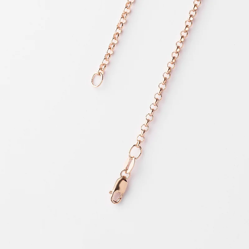 9K Rose Gold Round Belcher Chain