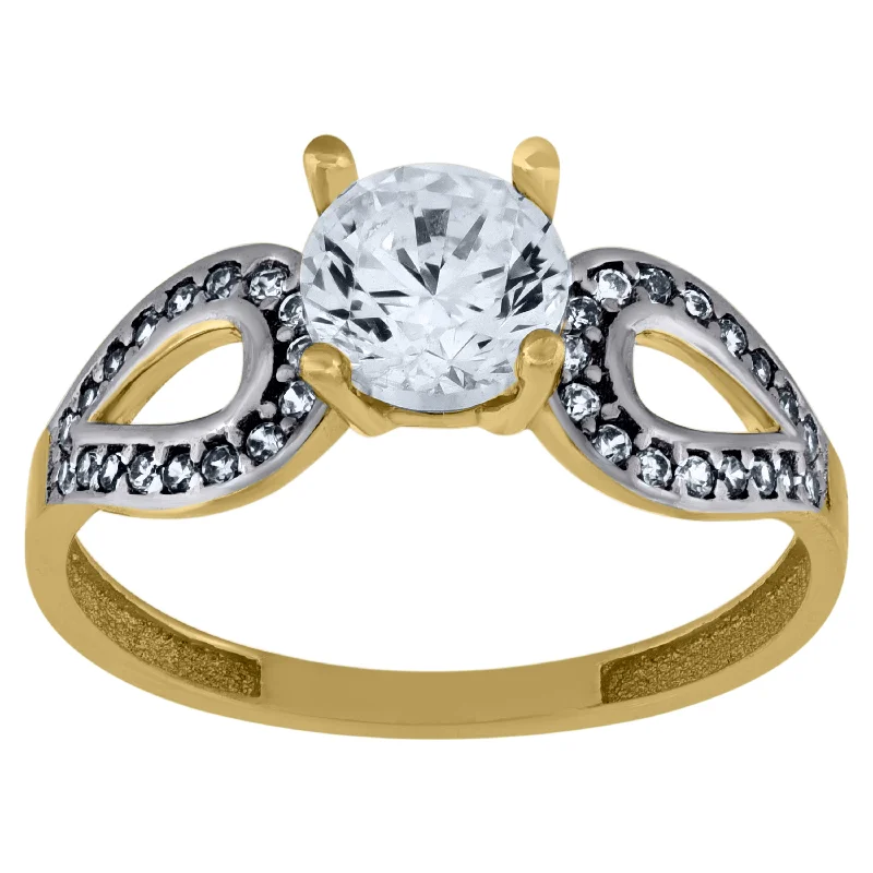 Men's Sapphire Engagement Rings in 18K White Gold with Pave Diamond AccentsKeene Jewelers 10kt Two-tone Gold Womens Round Cubic Zirconia Engagement Ring Men's Sapphire Engagement Rings in 18K White Gold with Pave Diamond AccentsKeene Jewelers 10kt Two-tone Gold Womens Round Cubic Zirconia Engagement Ring