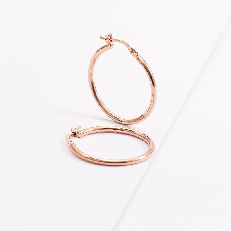 Custom - Engraved Titanium Wedding Bands with Personalized Messages for a One - of - a - Kind and Sentimental Piece9K Rose Gold Polished Round Hoop Earrings 20mm Custom - Engraved Titanium Wedding Bands with Personalized Messages for a One - of - a - Kind and Sentimental Piece9K Rose Gold Polished Round Hoop Earrings 20mm