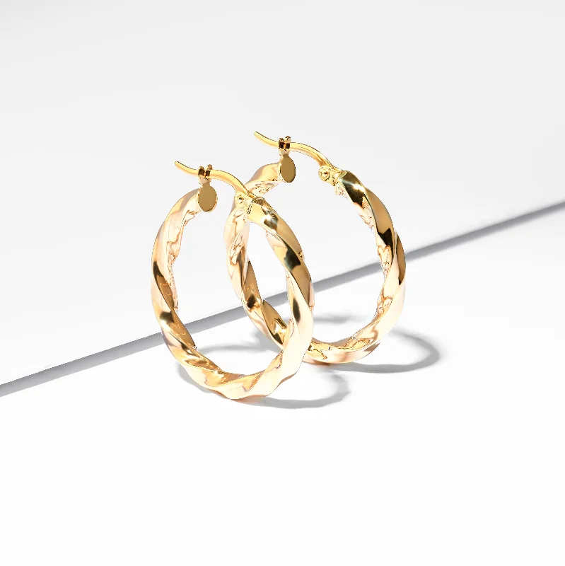 Pearl - and - Diamond - Studded Wedding Bands in White Gold for a Feminine and Elegant Touch9K Yellow Gold Twist Hoop Earrings 20mm Pearl - and - Diamond - Studded Wedding Bands in White Gold for a Feminine and Elegant Touch9K Yellow Gold Twist Hoop Earrings 20mm