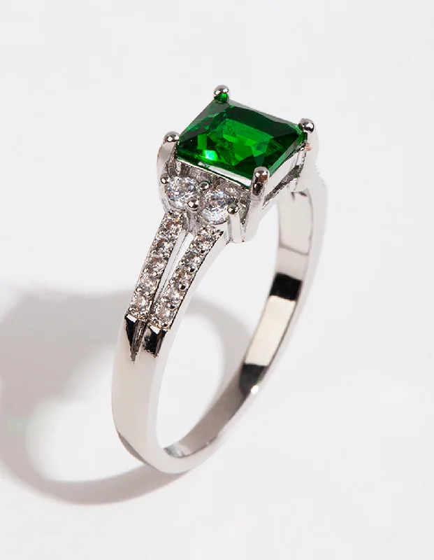 Men's Malachite Engagement Rings in 14K Gold with a Carved Stone CenterpieceSilver Square Emerald Cubic Zirconia Ring Men's Malachite Engagement Rings in 14K Gold with a Carved Stone CenterpieceSilver Square Emerald Cubic Zirconia Ring