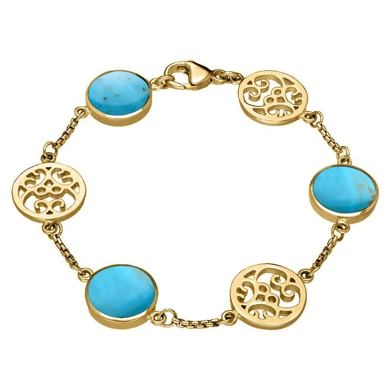 Stackable Wedding Bands in Sterling Silver with Enamel Inlays for a Colorful and Versatile Option9ct Yellow Gold Turquoise Flore Filigree Bracelet Stackable Wedding Bands in Sterling Silver with Enamel Inlays for a Colorful and Versatile Option9ct Yellow Gold Turquoise Flore Filigree Bracelet