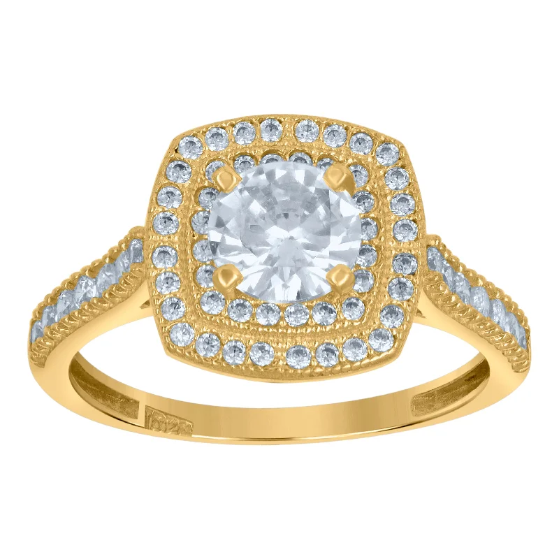 Men's Topaz Engagement Rings in 10K Gold with a Channel - Set Diamond BandKeene Jewelers 10kt Two-tone Gold Womens Round Cubic Zirconia Halo Engagement Ring Men's Topaz Engagement Rings in 10K Gold with a Channel - Set Diamond BandKeene Jewelers 10kt Two-tone Gold Womens Round Cubic Zirconia Halo Engagement Ring