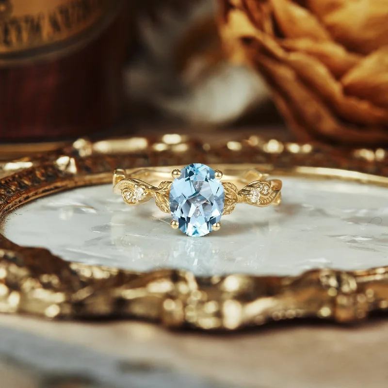 Men's Alexandrite Engagement Rings in Platinum with a Hidden Halo of DiamondsVintage Aquamarine and Moissanite Engagement Ring - Sera Men's Alexandrite Engagement Rings in Platinum with a Hidden Halo of DiamondsVintage Aquamarine and Moissanite Engagement Ring - Sera