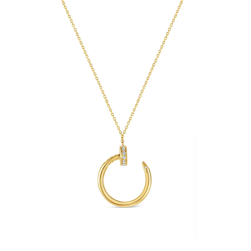Diamond 'Nailed It' Pendant