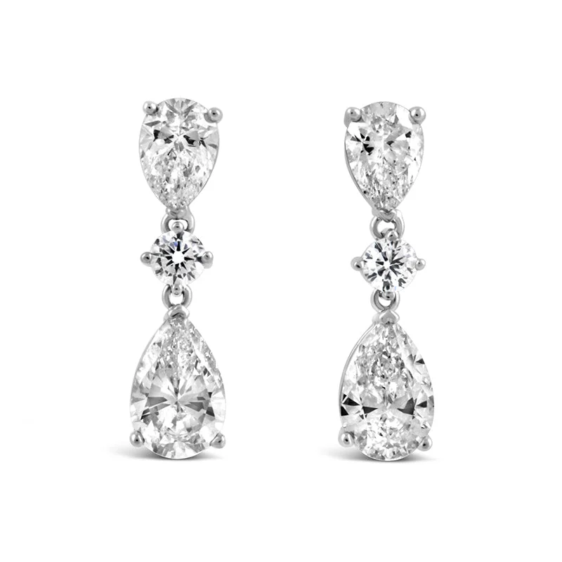 Platinum Celtic - Inspired Wedding Bands with Intricate Knotwork Patterns for a Symbolic and Stylish ChoiceDouble Pear & Round Diamond Drop Earrings Platinum Celtic - Inspired Wedding Bands with Intricate Knotwork Patterns for a Symbolic and Stylish ChoiceDouble Pear & Round Diamond Drop Earrings