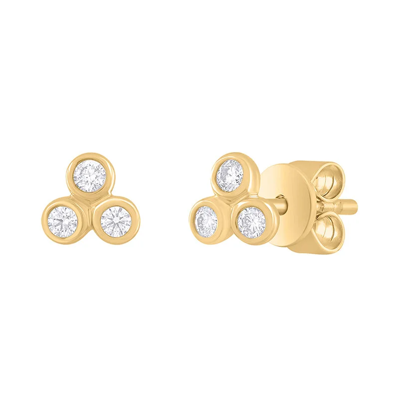 Laser - Etched Floral Design Wedding Bands in Palladium for a Delicate and Intricate LookTriple Bezel Diamond Earrings 0.13ct Laser - Etched Floral Design Wedding Bands in Palladium for a Delicate and Intricate LookTriple Bezel Diamond Earrings 0.13ct