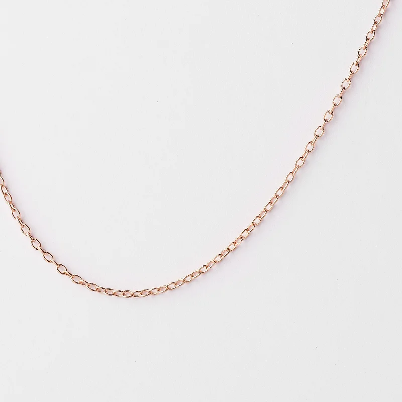 9K Rose Gold Cable Chain