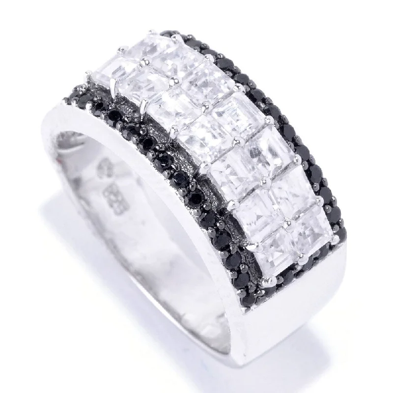 Emerald Gemstone Rings Set in Platinum with Filigree Work for a Vintage - Inspired LookSterling Silver 2.41Ctw White Natural Zircon Ring Emerald Gemstone Rings Set in Platinum with Filigree Work for a Vintage - Inspired LookSterling Silver 2.41Ctw White Natural Zircon Ring