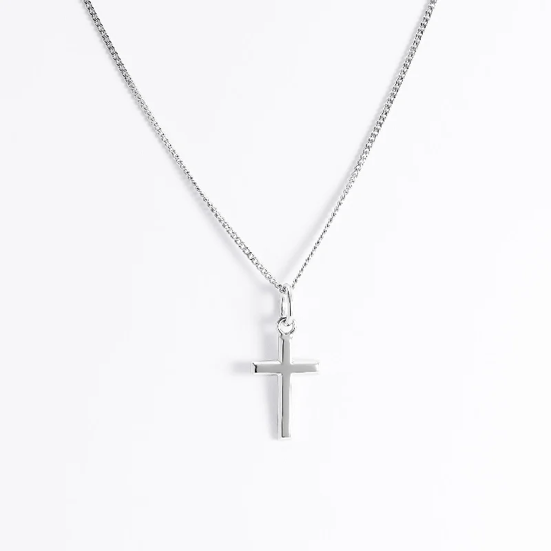 18K White Gold Classic Round - Cut Diamond Wedding Bands for a Timeless and Elegant LookSterling Silver Small Beveled Edge Cross Pendant 9 x14mm 18K White Gold Classic Round - Cut Diamond Wedding Bands for a Timeless and Elegant LookSterling Silver Small Beveled Edge Cross Pendant 9 x14mm