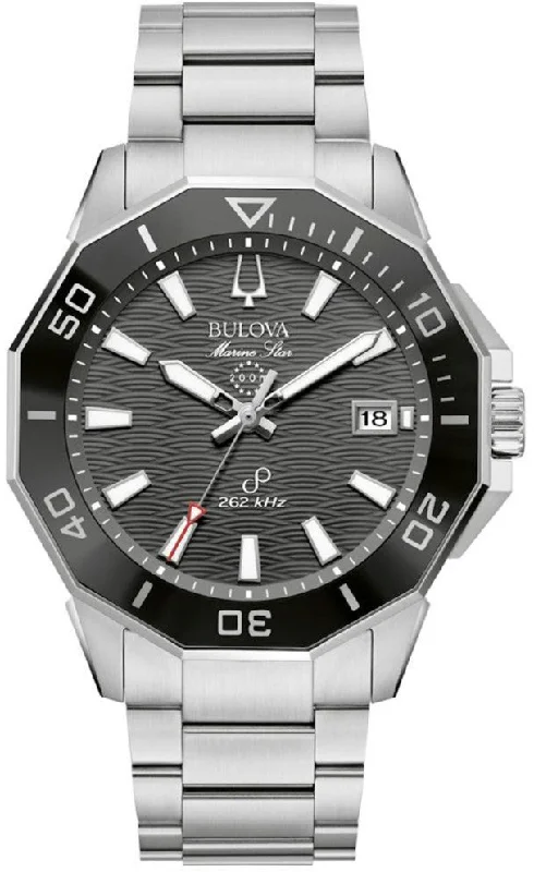 Custom - Engraved Titanium Wedding Bands with Personalized Messages for a One - of - a - Kind and Sentimental PieceBulova Marine Star Precisionist Custom - Engraved Titanium Wedding Bands with Personalized Messages for a One - of - a - Kind and Sentimental PieceBulova Marine Star Precisionist