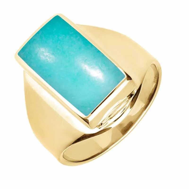 Stackable Wedding Bands in Sterling Silver with Enamel Inlays for a Colorful and Versatile Option9ct Yellow Gold Turquoise Small Oblong Ring Stackable Wedding Bands in Sterling Silver with Enamel Inlays for a Colorful and Versatile Option9ct Yellow Gold Turquoise Small Oblong Ring