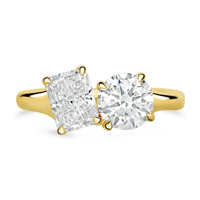 Rocks Toi et Moi Engagement Ring 2.11ct