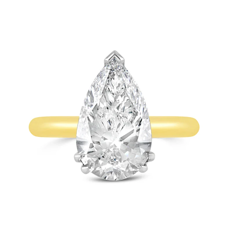 Vintage - Style Filigree Wedding Bands in 14K Gold for a Romantic and Antique - Inspired AestheticPear Cut Solitaire Engagement Ring 5.08ct Vintage - Style Filigree Wedding Bands in 14K Gold for a Romantic and Antique - Inspired AestheticPear Cut Solitaire Engagement Ring 5.08ct