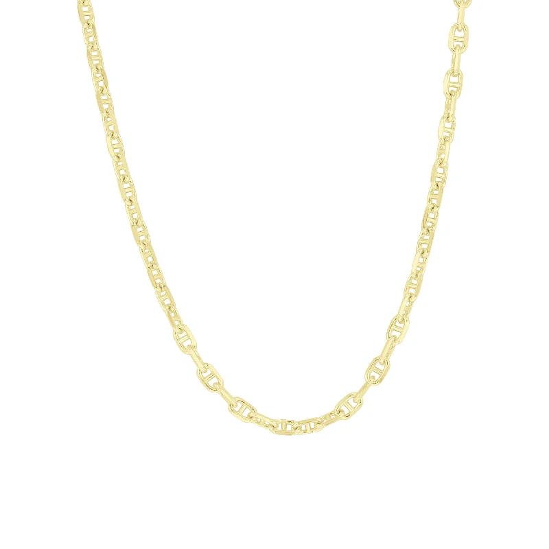 long chain necklaces stylingVessel Marine Link Gold Chain Necklace 22“