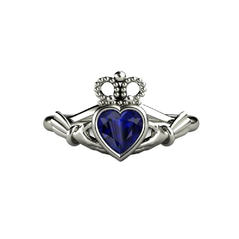 Men's Ruby Engagement Rings in Rose Gold with a Solitaire Design for a Romantic GestureBlue Sapphire Claddagh Ring Celtic Engagement Ring Irish Jewelry Men's Ruby Engagement Rings in Rose Gold with a Solitaire Design for a Romantic GestureBlue Sapphire Claddagh Ring Celtic Engagement Ring Irish Jewelry