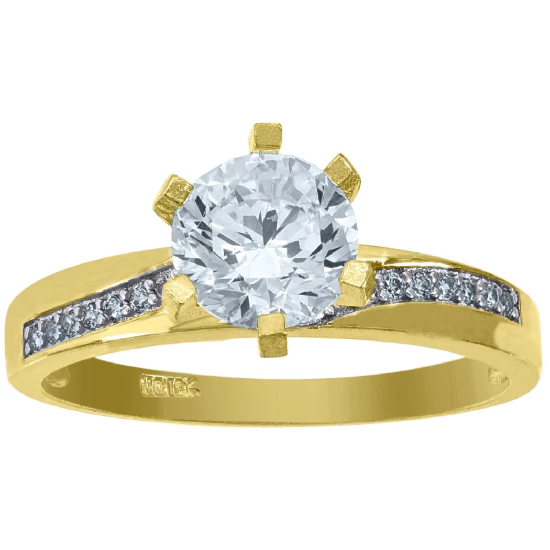 Men's Sapphire Engagement Rings in 18K White Gold with Pave Diamond AccentsKeene Jewelers 10kt Two-tone Gold Womens Cubic Zirconia Engagement Ring Men's Sapphire Engagement Rings in 18K White Gold with Pave Diamond AccentsKeene Jewelers 10kt Two-tone Gold Womens Cubic Zirconia Engagement Ring