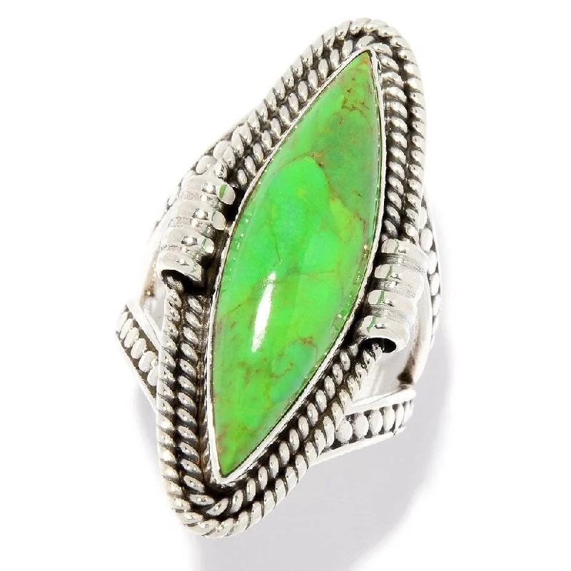 Malachite Gemstone Rings in 14K Gold with a Carved Stone for a Unique and Artistic AppealSterling Silver 28 x 8mm Green Mohave Turquoise Elongated Ring Malachite Gemstone Rings in 14K Gold with a Carved Stone for a Unique and Artistic AppealSterling Silver 28 x 8mm Green Mohave Turquoise Elongated Ring