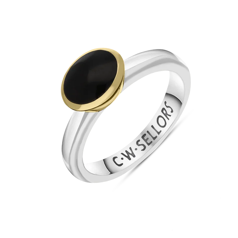 Adjustable - Fit Wedding Bands in Gold - Plated Metal for a Comfortable and Custom - Fitting Option9ct Yellow Gold Sterling Silver Whitby Jet Stepping Stones 6x8mm Oval Bezel Set Ring Adjustable - Fit Wedding Bands in Gold - Plated Metal for a Comfortable and Custom - Fitting Option9ct Yellow Gold Sterling Silver Whitby Jet Stepping Stones 6x8mm Oval Bezel Set Ring