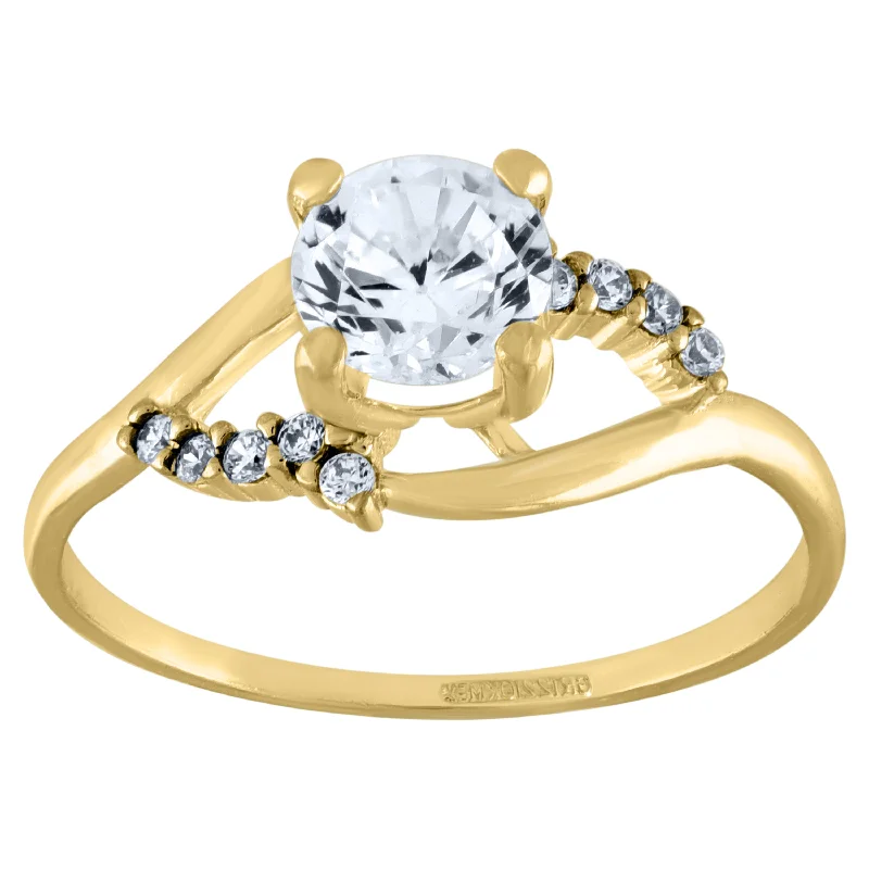 Men's Alexandrite Engagement Rings in Platinum with a Hidden Halo of DiamondsKeene Jewelers 14kt Yellow Gold Womens Cubic Zirconia Polished Finish Engagement Ring