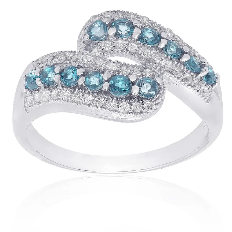 Lapis Lazuli Gemstone Rings in Sterling Silver with a Star - Shaped Setting for a Celestial - Inspired PieceDolce Giavonna Sterling Silver London Blue Topaz and Cubic Zirconia Ring Lapis Lazuli Gemstone Rings in Sterling Silver with a Star - Shaped Setting for a Celestial - Inspired PieceDolce Giavonna Sterling Silver London Blue Topaz and Cubic Zirconia Ring
