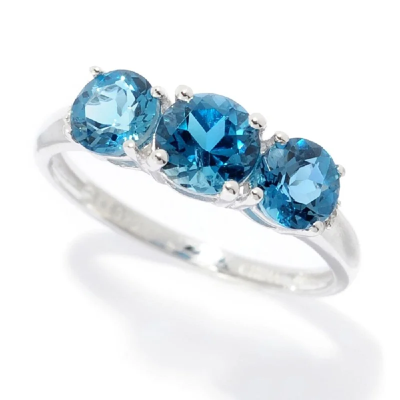 Tanzanite Gemstone Rings in 10K Gold with a Trilogy Design for a Sophisticated GiftSter Silver London Blue Topaz Round Cut 3-Stone Ring Tanzanite Gemstone Rings in 10K Gold with a Trilogy Design for a Sophisticated GiftSter Silver London Blue Topaz Round Cut 3-Stone Ring