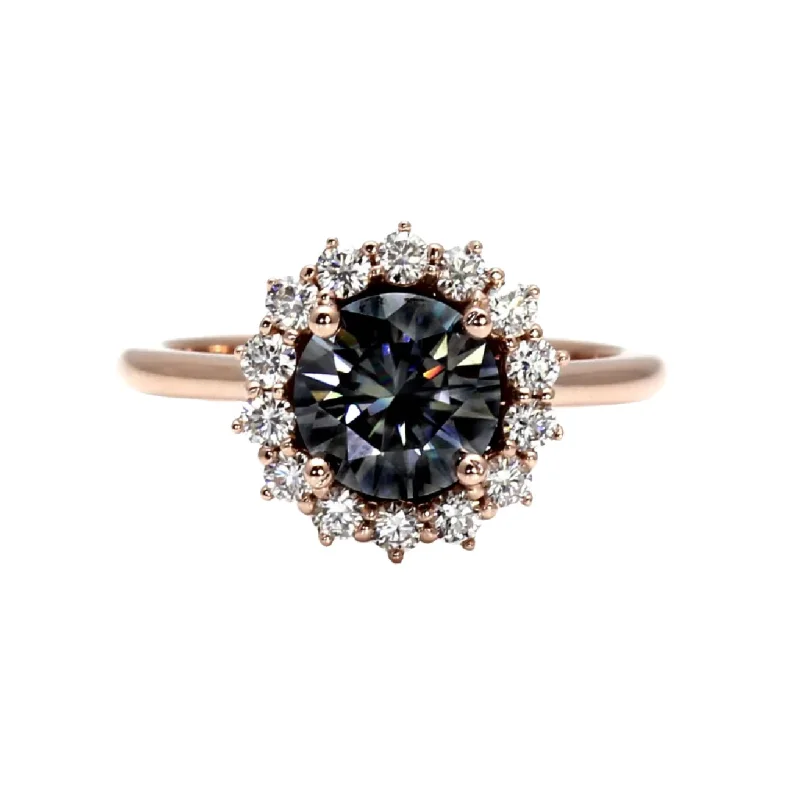 Men's Black Onyx Engagement Rings Set in Titanium for a Modern and Bold LookGray Moissanite Engagement Ring Diamond Halo Vintage Style Men's Black Onyx Engagement Rings Set in Titanium for a Modern and Bold LookGray Moissanite Engagement Ring Diamond Halo Vintage Style