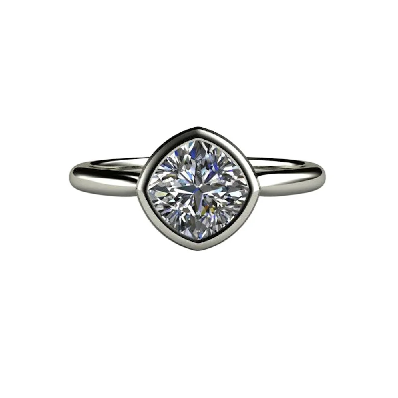 Men's Alexandrite Engagement Rings in Platinum with a Hidden Halo of DiamondsBezel Set Cushion Cut Engagement Ring with Forever One Moissanite Simple Solitaire Minimalist Design Men's Alexandrite Engagement Rings in Platinum with a Hidden Halo of DiamondsBezel Set Cushion Cut Engagement Ring with Forever One Moissanite Simple Solitaire Minimalist Design