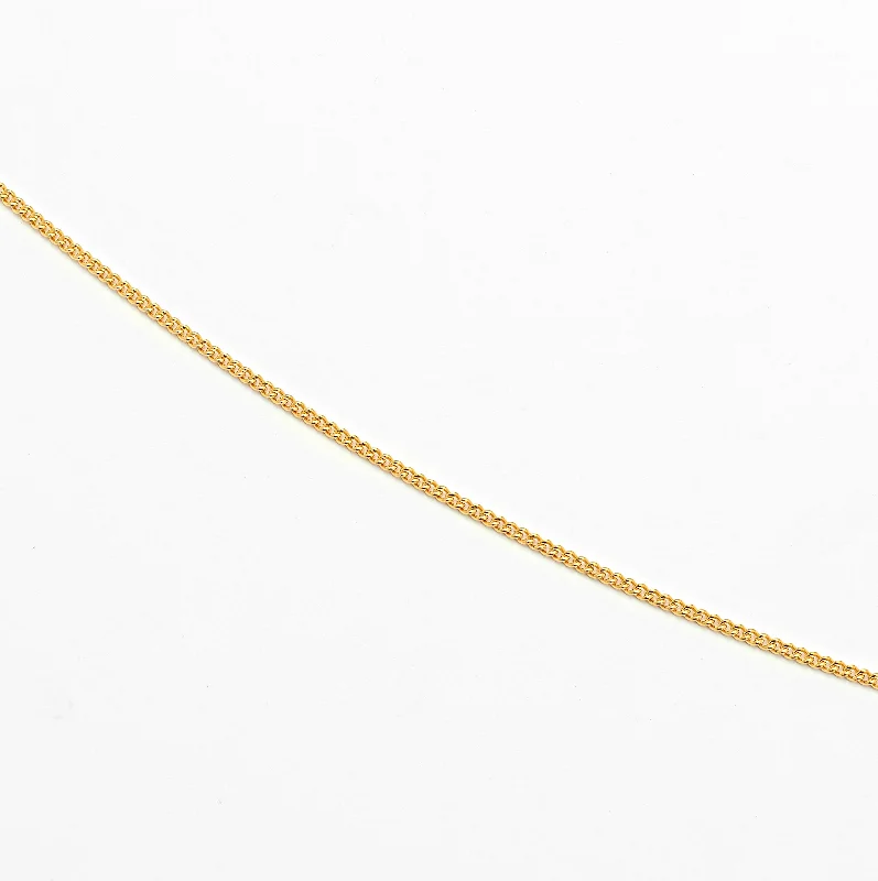 9K Yellow Gold Round Curb Link Chain