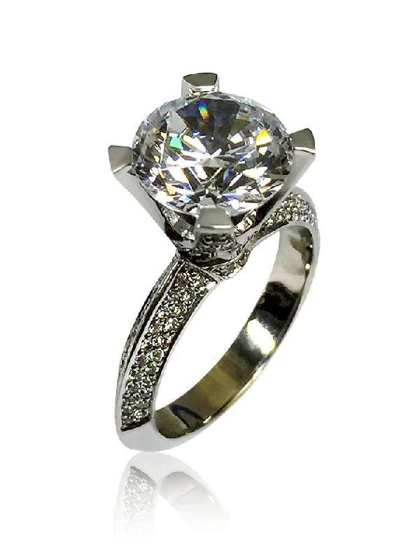 Men's Black Onyx Engagement Rings Set in Titanium for a Modern and Bold Look3 Carat Round Cubic Zirconia Engagement Ring Knife Shank 14K W Gold Men's Black Onyx Engagement Rings Set in Titanium for a Modern and Bold Look3 Carat Round Cubic Zirconia Engagement Ring Knife Shank 14K W Gold