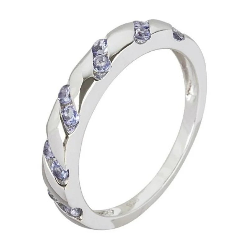 Sapphire Gemstone Rings in 18K White Gold with Diamond Accents for an Elegant Engagement925 Sterling Silver Tanzanite Band Ring Sapphire Gemstone Rings in 18K White Gold with Diamond Accents for an Elegant Engagement925 Sterling Silver Tanzanite Band Ring