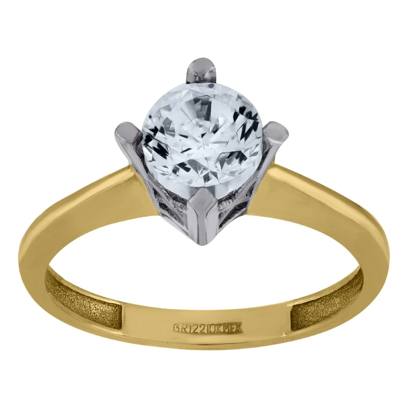 Men's Citrine Engagement Rings in Stainless Steel with a Stackable Band DesignKeene Jewelers 14kt Two-tone Gold Womens Cubic Zirconia Polished Finish Engagement Ring Men's Citrine Engagement Rings in Stainless Steel with a Stackable Band DesignKeene Jewelers 14kt Two-tone Gold Womens Cubic Zirconia Polished Finish Engagement Ring
