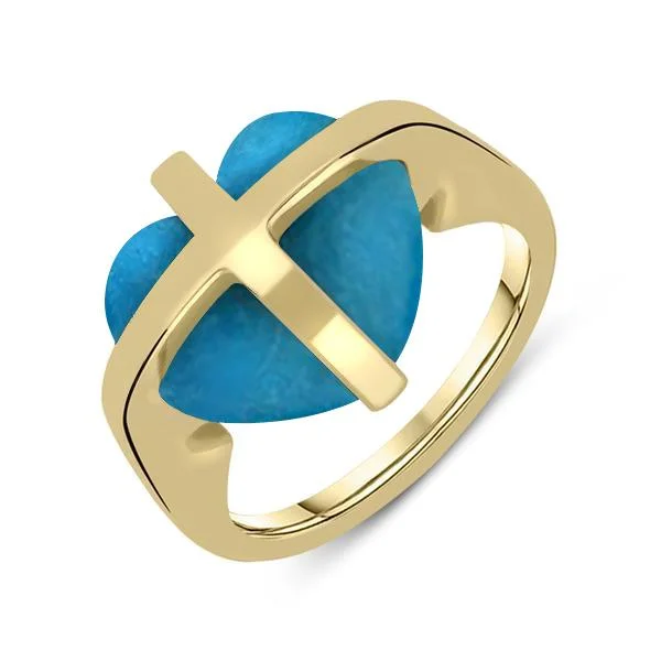 Platinum Celtic - Inspired Wedding Bands with Intricate Knotwork Patterns for a Symbolic and Stylish Choice9ct Yellow Gold Turquoise Cross Heart Ring Platinum Celtic - Inspired Wedding Bands with Intricate Knotwork Patterns for a Symbolic and Stylish Choice9ct Yellow Gold Turquoise Cross Heart Ring