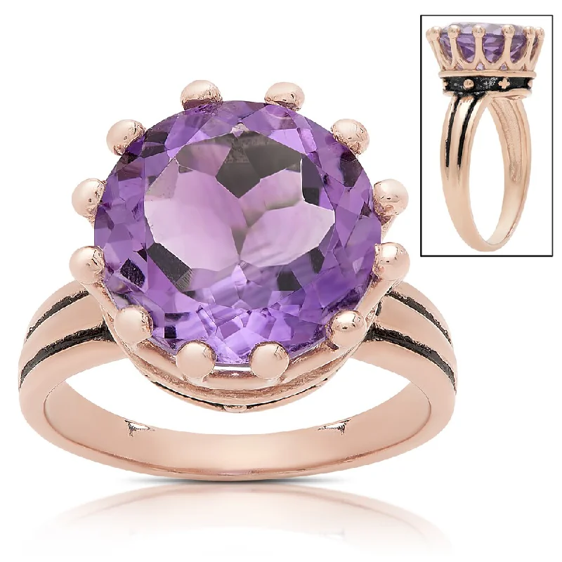 Tanzanite Gemstone Rings in 10K Gold with a Trilogy Design for a Sophisticated GiftSamantha Stone Rose Gold Over Sterling Silver Simulated Amethyst Crown Design Ring Tanzanite Gemstone Rings in 10K Gold with a Trilogy Design for a Sophisticated GiftSamantha Stone Rose Gold Over Sterling Silver Simulated Amethyst Crown Design Ring