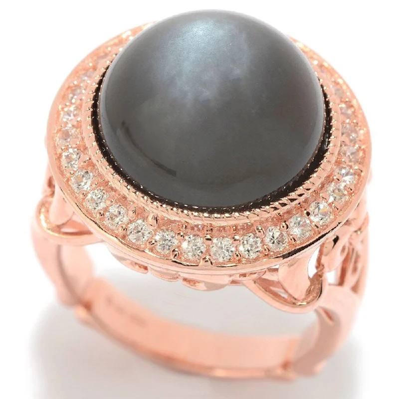 Garnet Gemstone Rings in 18K Gold Vermeil with Intricate Engravings for a Traditional Aesthetic14mm Round Moonstone & White Zircon Halo Ring Garnet Gemstone Rings in 18K Gold Vermeil with Intricate Engravings for a Traditional Aesthetic14mm Round Moonstone & White Zircon Halo Ring