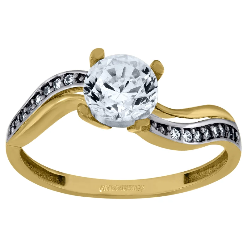 Men's Turquoise Engagement Rings in 925 Silver with a Southwestern - Inspired BandKeene Jewelers 10kt Two-tone Gold Womens Round Cubic Zirconia Twisted Engagement Ring Men's Turquoise Engagement Rings in 925 Silver with a Southwestern - Inspired BandKeene Jewelers 10kt Two-tone Gold Womens Round Cubic Zirconia Twisted Engagement Ring