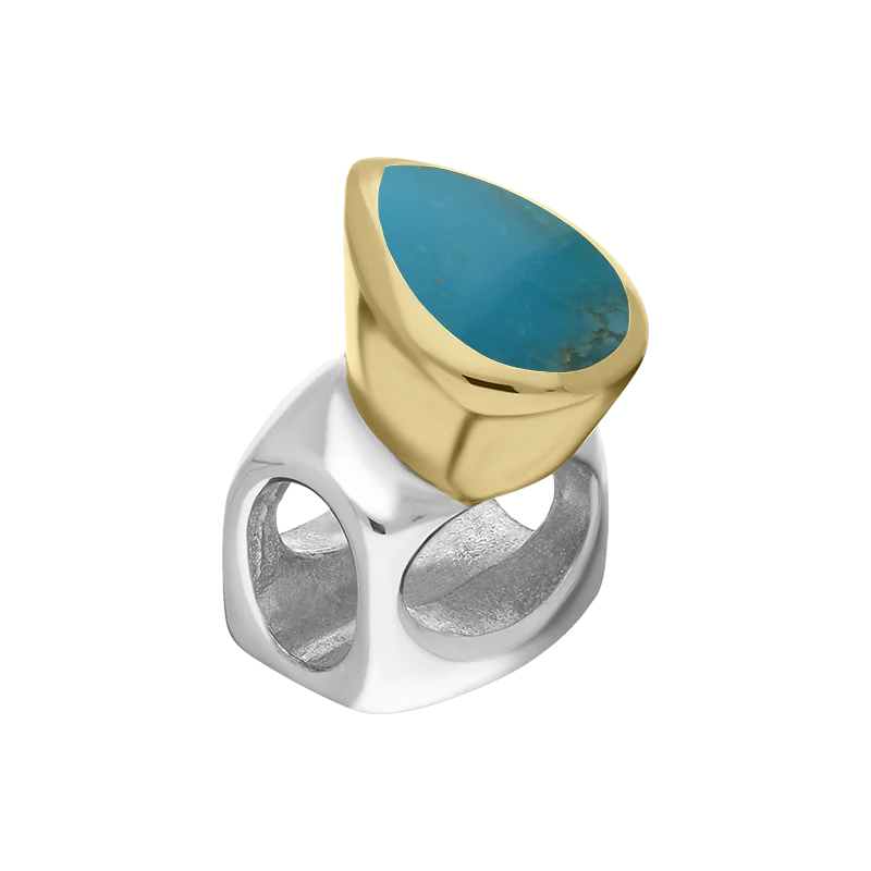 Custom - Engraved Titanium Wedding Bands with Personalized Messages for a One - of - a - Kind and Sentimental Piece9ct Yellow Gold Sterling Silver Turquoise Stepping Stones 5x7mm Pear-shaped Charm Custom - Engraved Titanium Wedding Bands with Personalized Messages for a One - of - a - Kind and Sentimental Piece9ct Yellow Gold Sterling Silver Turquoise Stepping Stones 5x7mm Pear-shaped Charm
