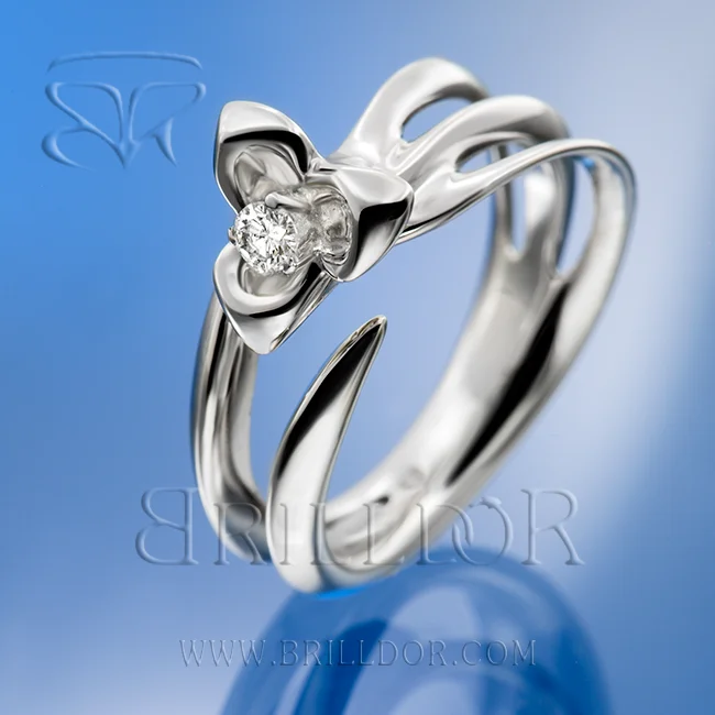 Men's Emerald Engagement Rings with 14K Yellow Gold and Vintage - Style FiligreeWortex D ring