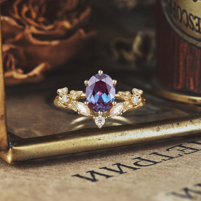 Men's Alexandrite Engagement Rings in Platinum with a Hidden Halo of DiamondsV-Shaped Alexandrite Engagement Ring - Scarlett Men's Alexandrite Engagement Rings in Platinum with a Hidden Halo of DiamondsV-Shaped Alexandrite Engagement Ring - Scarlett