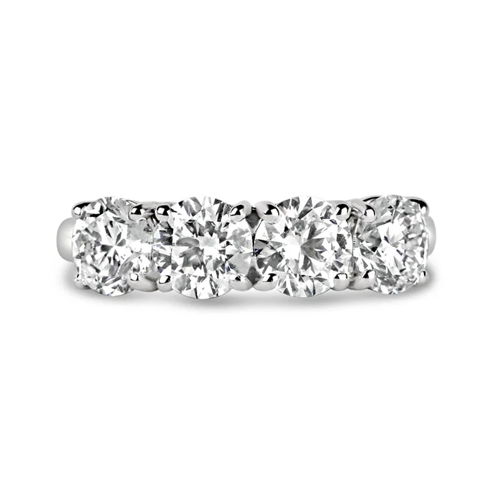 Laser - Etched Floral Design Wedding Bands in Palladium for a Delicate and Intricate LookRocks Four Stone Diamond Eternity Ring - Laboratory Grown Diamonds Laser - Etched Floral Design Wedding Bands in Palladium for a Delicate and Intricate LookRocks Four Stone Diamond Eternity Ring - Laboratory Grown Diamonds
