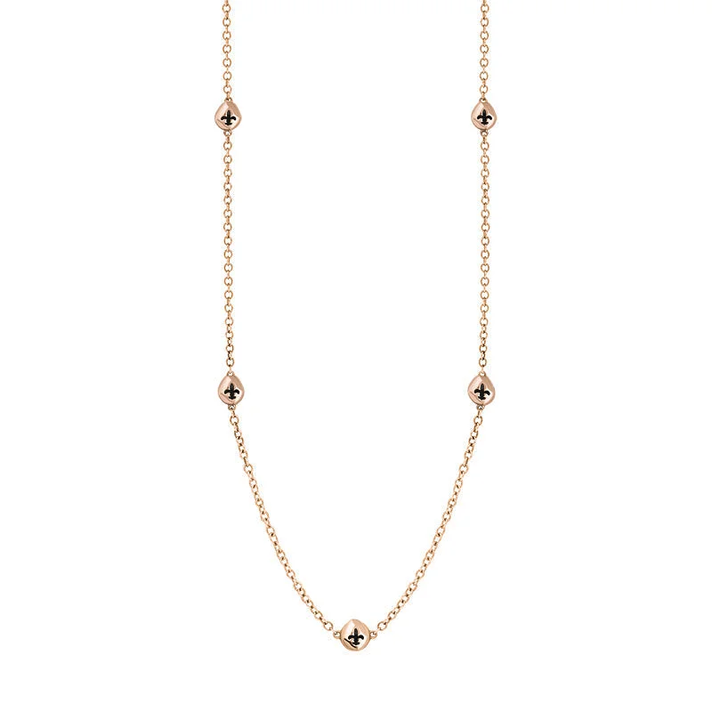 chain necklaces matching bracelets9ct Rose Gold Whitby Jet Fleur De Lis Link Disc Chain Necklace chain necklaces matching bracelets9ct Rose Gold Whitby Jet Fleur De Lis Link Disc Chain Necklace