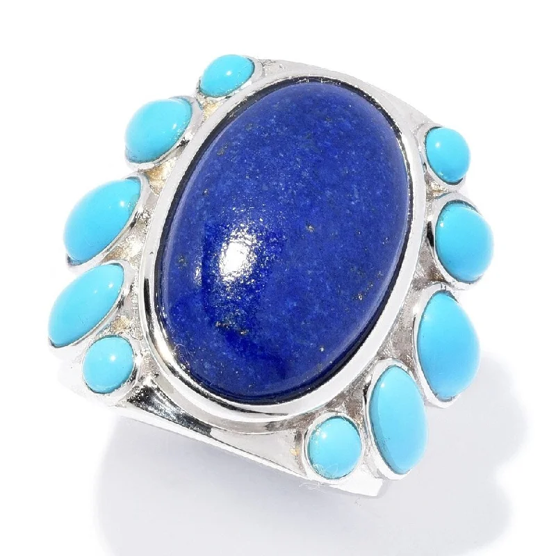 Alexandrite Gemstone Rings in Platinum with a Hidden Halo for a Rare and Luxurious Piece20 x 12mm Oval Shaped Lapis & Sonora Beauty Turquoise Ring Alexandrite Gemstone Rings in Platinum with a Hidden Halo for a Rare and Luxurious Piece20 x 12mm Oval Shaped Lapis & Sonora Beauty Turquoise Ring