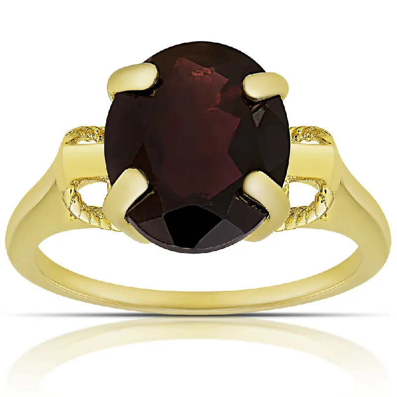 Turquoise Gemstone Rings in 925 Silver with a Southwestern - Inspired Design for a Rustic CharmDolce Giavonna Gold over Sterling Silver Garnet Oval Ring (Size 7) Turquoise Gemstone Rings in 925 Silver with a Southwestern - Inspired Design for a Rustic CharmDolce Giavonna Gold over Sterling Silver Garnet Oval Ring (Size 7)