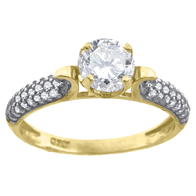 Men's Diamond Engagement Rings with Platinum Band and Halo Setting for a Luxury ProposalKeene Jewelers 10kt Two-tone Gold Womens Cubic Zirconia Engagement Ring Men's Diamond Engagement Rings with Platinum Band and Halo Setting for a Luxury ProposalKeene Jewelers 10kt Two-tone Gold Womens Cubic Zirconia Engagement Ring
