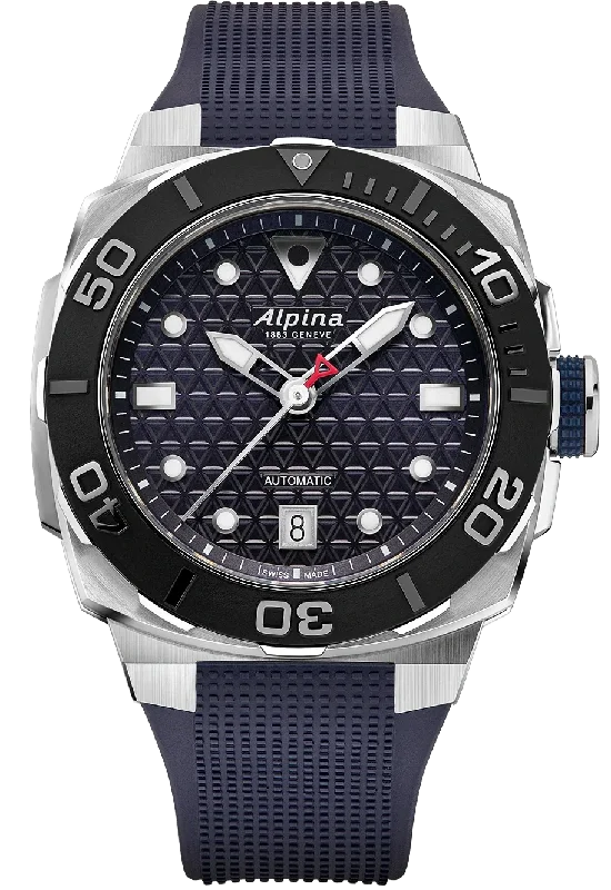 Two - Tone Gold and Silver Wedding Bands with a Twist Design for a Contemporary and Eye - Catching StyleAlpina Seastrong Diver Extreme Automatic