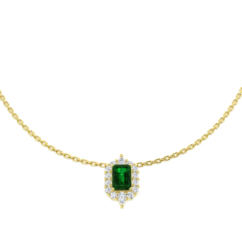 Matte - Black Ceramic Wedding Bands with a Polished Edge for a Sleek and Modern AppearanceEmerald & Diamond Halo Pendant Matte - Black Ceramic Wedding Bands with a Polished Edge for a Sleek and Modern AppearanceEmerald & Diamond Halo Pendant