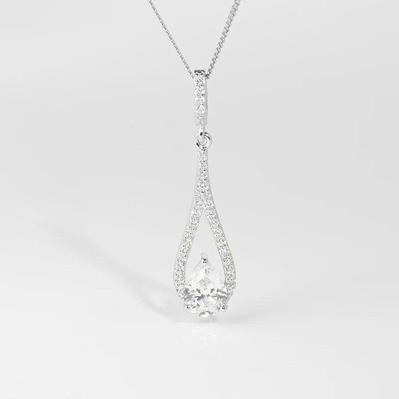 Adjustable - Fit Wedding Bands in Gold - Plated Metal for a Comfortable and Custom - Fitting OptionSterling Silver Teardrop Pear Zirconia Pendant Adjustable - Fit Wedding Bands in Gold - Plated Metal for a Comfortable and Custom - Fitting OptionSterling Silver Teardrop Pear Zirconia Pendant
